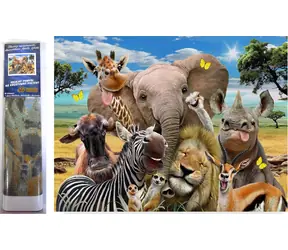 Norimpex Diamantové maľovanie Safari selfie / 30x40 cm