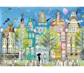 YAZZ Puzzle Belgické mesto / 1000 dielikov / 68 x 48 cm