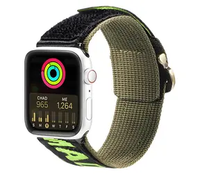 Dux Ducis Strap Outdoor Version čierna / Remienok / Apple Watch Ultra, SE, 1-9 / 49, 45, 44, 42 mm / nylonový