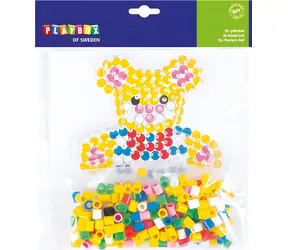 PLAYBOX Sada zažehľovacích korálikov Macko XL / Kreatívna súprava / 250 ks / od 3 rokov
