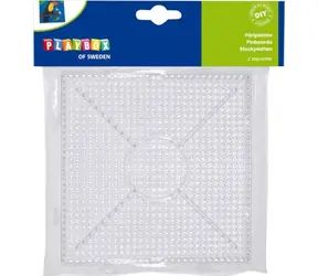 PLAYBOX Podložky pre zažehľovacie korálky - Štvorec / Podložka pre korálky / 2 ks / 15x15 cm