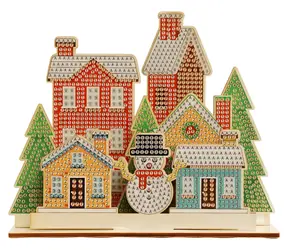 2KIDS TOYS Diamantové maľovanie so stojanom Vianočné mestečko / So stojanom / od 6 rokov