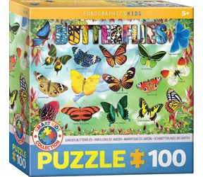 EUROGRAPHICS Puzzle Záhradné motýle / 100 dielikov / 48,3 x 33 cm