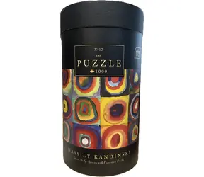 INTERDRUK Puzzle Art 12: Farebná štúdia: Štvorce so sústrednými kruhmi