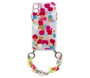 Hurtel Color Chain Case viacfarebné / Puzdro / Samsung Galaxy S20 FE 5G / silikónové / s retiazkou
