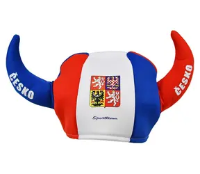 Sportteam Klobúk rohy ČR / Klobúk / Fanúšikovský doplnok / obvod 52 cm
