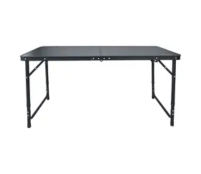SURETTI Stolík Comfy čierna 120 x 60 cm / Kempingový stolík