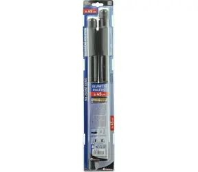Compass Slnečná roletka 2x45 cm čierna / Roletka do auta / Sada 2 ks / Dĺžka 55,5 cm