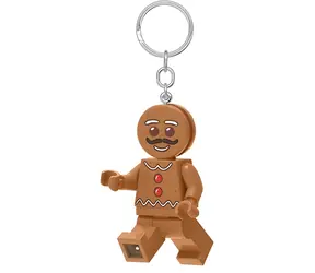 Lego Kľúčenka Perníkový panáčik so svietidlom / LED svetlo / cca 7,5 cm / 6+