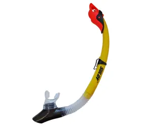 CALTER Adult 117Silicon žltá / Šnorchel / silikón / flexibilná trubica / vlnolam proti vode