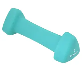Lifefit Činka TRIANGLE tyrkysová / 1 kg / neoprénový povrch / oceľové jadro