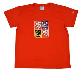 Sportteam Fanúšikovské tričko Česká republika 5 pánske / Tričko / XL / 100% polyester