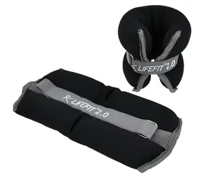 Lifefit Členok/zápästie S2 2x2,0 kg čierna / Neoprénová záťaž / Suchý zips / Neoprén