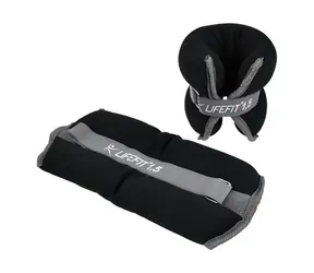 Lifefit Členok/zápästie S2 2x1,5kg čierna / Neoprénová záťaž / Pár / Suchý zips / Neoprén