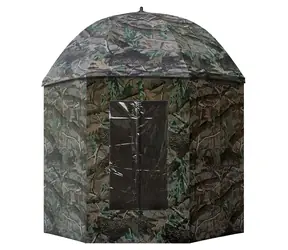 Suretti Dáždnik s bočnicou Full Cover CAMO 250 cm / Dáždnik / Rybársky / S bočnicou