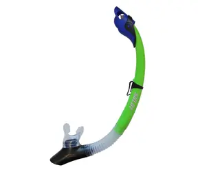CALTER Adult 117Silicon zelená / Šnorchel / silikón / flexibilná trubica / vlnolam proti vode