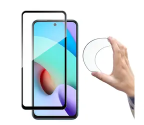 Wozinsky Tvrdené sklo XIAOMI Redmi 10 čierna / Ochranné sklo / Full Cover s rámčekom / lepenie cez celý displej