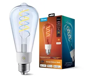 Govee R14C0 ST64 čierna / Múdra LED žiarovka / E27 / 800lm / 2700-6500K / Wi-Fi + Bluetooth / Matter