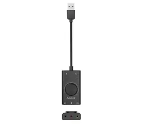 Orico SC2 čierna / Externá zvuková karta / USB-A / multifunkčná