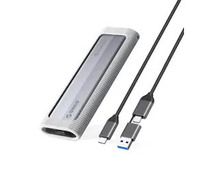 Orico AXM2F-V1 sivá / Box pre M.2 NGFF SSD / USB-C / 5 Gb/s