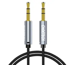 Choetech AUX002 čierna / Audio kábel / Jack 3,5 mm - Jack 3,5 mm / 1,2 m