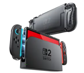 Supcase Crystal transparentná čierna / Ochranný kryt / pre Nintendo Switch 2