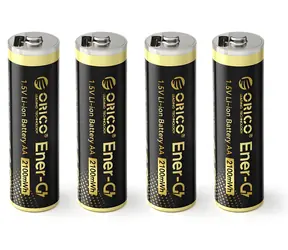 Orico Ener-G EG5C čierna / Nabíjacia batéria AA / USB-C / 1,5 V / 2100mWh / 4 ks