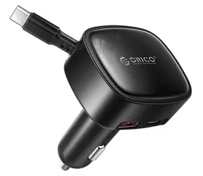 Orico FC-66-1A2C čierna / Autonabíjačka / 66W / vstavaný USB-C kábel