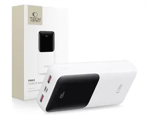 Tech-Protect PB02 biela / Powerbanka / 20 000 mAh / 22,5 W