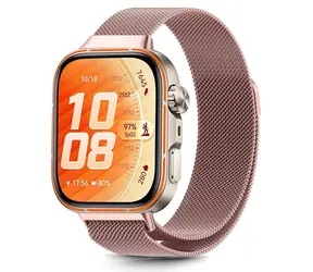 Tech-Protect MilaneseBand ružová / Remienok milánsky ťah / pre Huawei Watch Fit 3