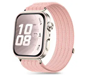 Tech-Protect Nylon Strap ružová / Remienok / Huawei Watch Fit 3/4/4 Pro/5/5 Pro / nylonový