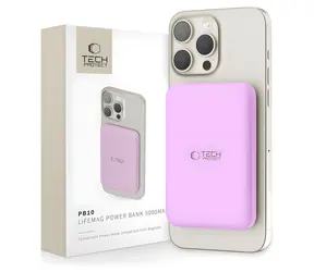 Tech-Protect LifeMag PB10 ružová / Powerbanka MagSafe / 5000mAh