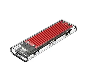 Orico TCM2-C3 červená / Box pre M.2 NVMe SSD / USB-C / 10 Gbit/s