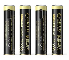 Orico Ener-G EG7C / Nabíjacia batéria AAA / lítiová / 1,5 V / 500mWh / USB-C / 4ks