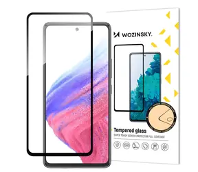 Wozinsky Full Glue čierna / Tvrdené sklo / Samsung Galaxy A54 5G / 9H / lepenie cez celý displej