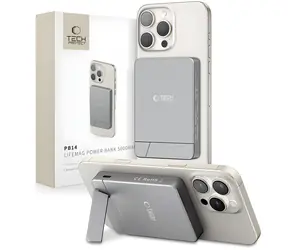 Tech-Protect LifeMag PB14 sivá / Powerbanka / MagSafe / 5000 mAh