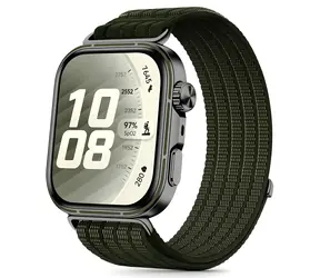 Tech-Protect Nylon Strap zelená / Remienok / Huawei Watch Fit 3/4/4 Pro/5/5 Pro / nylonový