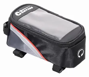 Compass Taška NAD rám čierno-šedá / Taška na bicykel / 1,2 l / 19x10x9 cm / reflexné prvky
