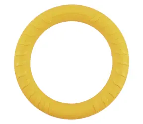 HUHUBAMBOO Kruh pre psov žltá / Hračka pre psov / EVA / 19 cm