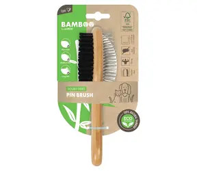 M-Pets Bamboo kefa obojstranná / Kefa na srsť / Pre psov