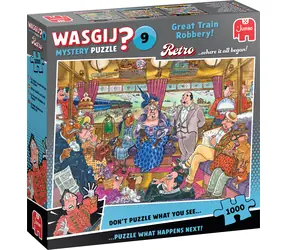 JUMBO Puzzle WASGIJ Retro Mystery 9: Veľká vlaková lúpež! / 1000 dielikov / od 15 rokov