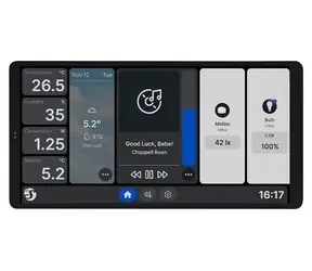 Shelly Wall Display X2 biela / Nástenný displej / WiFi, Bluetooth / 6,95" dotykový / relé 5A