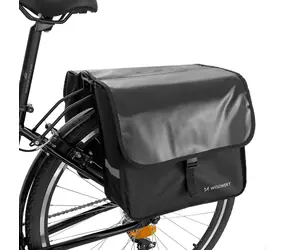 Wozinsky WBB34BK čierna / Taška na bicykel / dvojitá / 28 l / na nosič