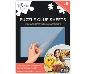 JIG&PUZ Lepiaca fólia na puzzle / 8 listov / 29,7 × 21 cm / na 1000 dielikov