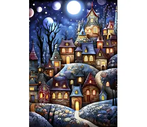 ALIPSON Puzzle Dedinka pri splne