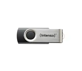 INTENSO Basic Line 64GB strieborno-čierna / Flash disk / USB 2.0 / čítanie 28 MB/s / zápis 6,5 MB/s