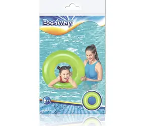 Bestway Nafukovací kruh 76 cm zelený / Nafukovací kruh / Vinyl / 8+ rokov