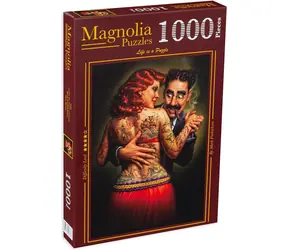 MAGNOLIA Puzzle Lydia, potetovaná dáma / 1000 dielikov / 48 x 68 cm