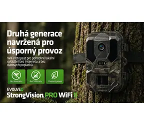 Evolveo StrongVision PRE WiFi II / Fotopasca / PIR / IP65 / 4K video / WiFi / 10 000 mAh