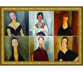 GRAFIKA Puzzle Modiglianiho koláž / 500 dielikov / 47,8 × 34,2 cm